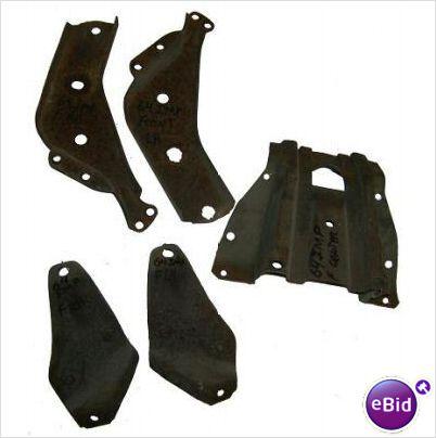 BUMPER BRACKETS, 64 IMPALA, FRONT, USED ORIGINAL