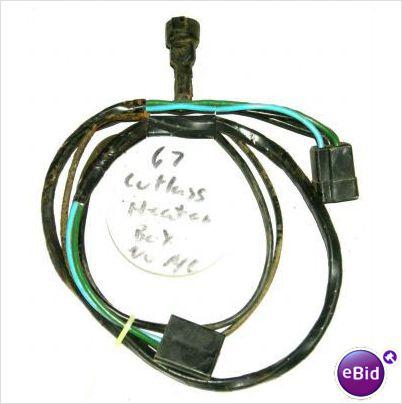 HEATER MOTOR HARNESS, 64-7 CUTLASS 442, USED