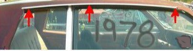 ROOF DRIP MOLDING, RIGHT 78-80 MONTE CARLO