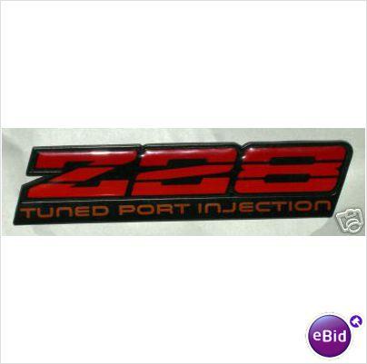 DASH EMBLEM,  82 85-6 88 "Z28 TUNED PORT INJECTION"