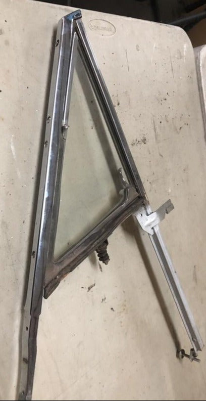 DOOR VENT FRAME, LH, HT, 66-7 NV, 2 DR, HDT, CHROME, NO GLASS, USED