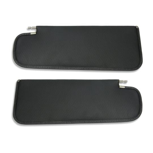 SUNVISORS ,NEW,BASKETWEAVE BLACK 65-67 NOVA