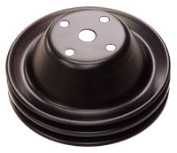 FAN PULLEY, 2 GROOVE, AC, SB, BB, 69-79 CHEVY, NEW