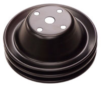 FAN PULLEY, 2 GROOVE, AC, SB, BB, 69-79 CHEVY, NEW