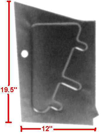 COWL SIDE PANEL, LOWER, LH, 64-6 MG, OUTER, BEHIND FENDER, STEEL, NEW