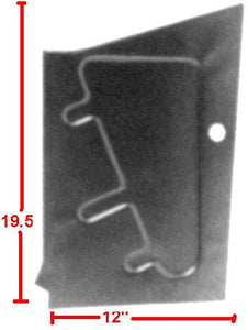 COWL SIDE PANEL LOWER, RH, 64-6 MG, OUTER, BEHIND FENDER, STEEL, NEW