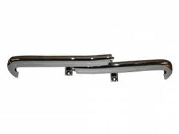 FRONT BUMPER GUARDS ,HORIZONTAL PAIR NEW 65 IMPALA