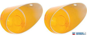 PARK LIGHT LENS, PAIR, NEW, 70-74 CHALLENGER 70 CHARGER
