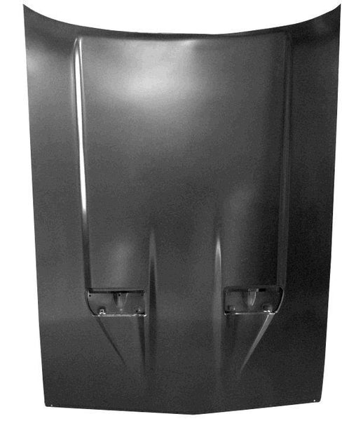 HOOD PANEL, NASA, w/SCOOPS, OPENINGS, STEEL, NEW, 71-73 MUSTANG