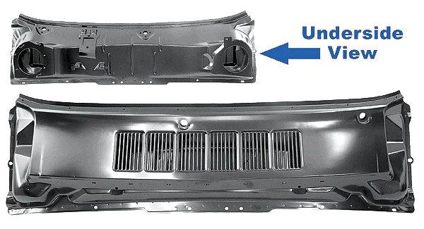 COWL PANEL ASSEMBLY TOP, 64-6 MG FRONT WINDSHIELD TO FIREWALL, STEEL, NEW