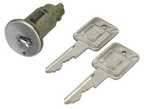 IGNITION CYLINDER, w/LATE KEY, NEW, 66-67 GM cars, 67-72 TRUCK