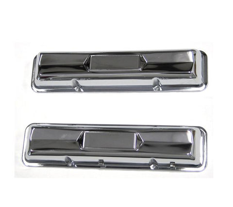 VALVE COVERS ,CHROME, 327, NEW 59-66 CHEVY