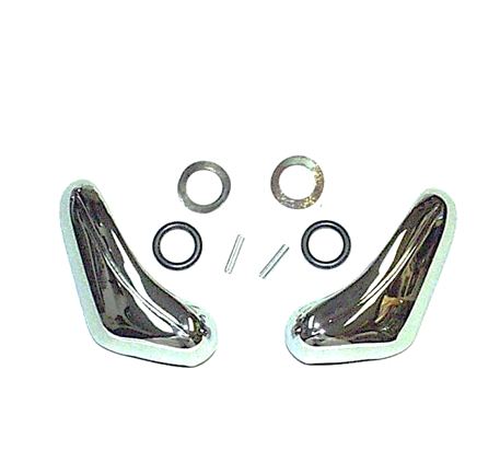 VENT GLASS HANDLES, PAIR, CHROME, NEW, 68-72 NOVA