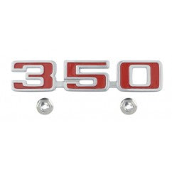 FRONT FENDER EMBLEM (350) EACH, NEW, 73-7 EL CAMINO MALIBU