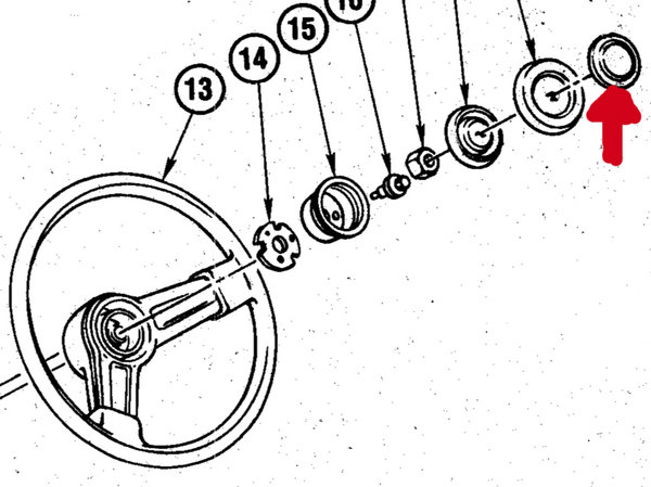 HORN CAP EMBLEM ( SS )ROUND NEW 81-88 MONTE CARLO