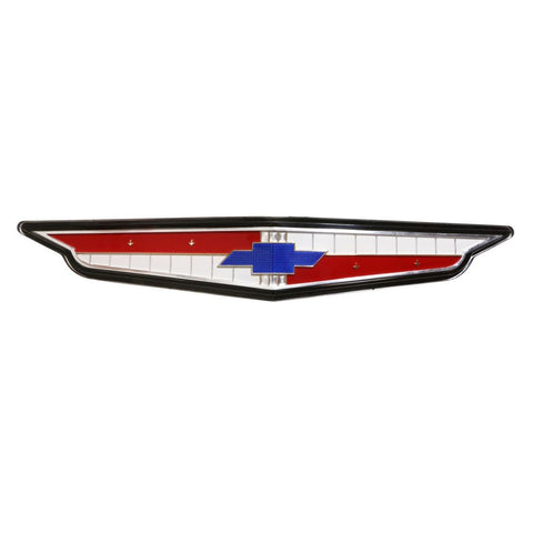 GRILLE EMBLEM, NEW, w/6CYL, 61 IMPALA BELAIR