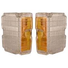 PARK LIGHT LENS, CLEAR, PAIR, NEW, 71 CHEVELLE