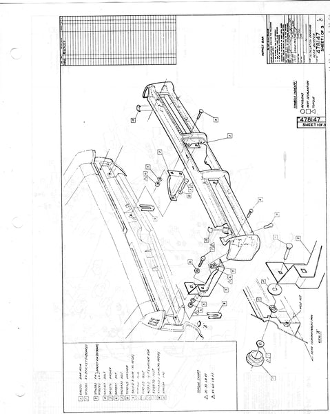 REAR BUMPER, USED 69 70 GRAND PRIX