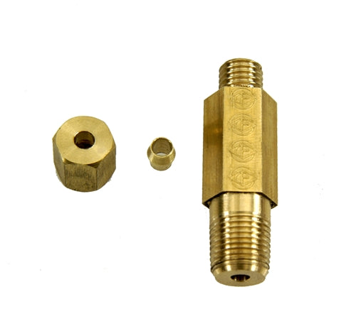 OIL PRESSURE GAUGE HOSE FITTING, SMALL BLOCK, 67-76 CHEVY
