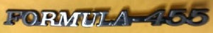 FENDER EMBLEM , "FORMULA 455 " NEW, 71-75