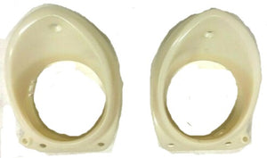 DASH AC VENT BEZELS ,NEW PAIR 64 65 CHEVELLE