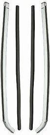 QUARTER GLASS CHROME SASH ,PAIR NEW 66 67 GM A-BODY