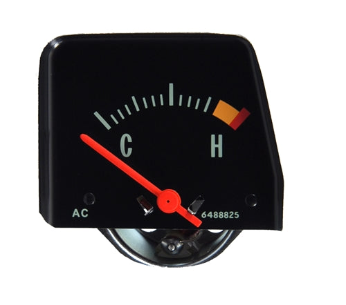 CONSOLE TEMP GAUGE, NEW, BLACK, 68-74 NOVA, 74 GTO