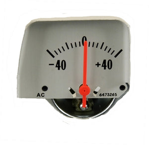 CONSOLE AMMETER GAUGE, SILVER, NEW, 68-9 CAMARO