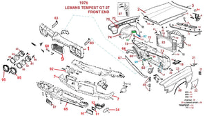 ENTERED 70 LEMANS FRONT END, DRAWING